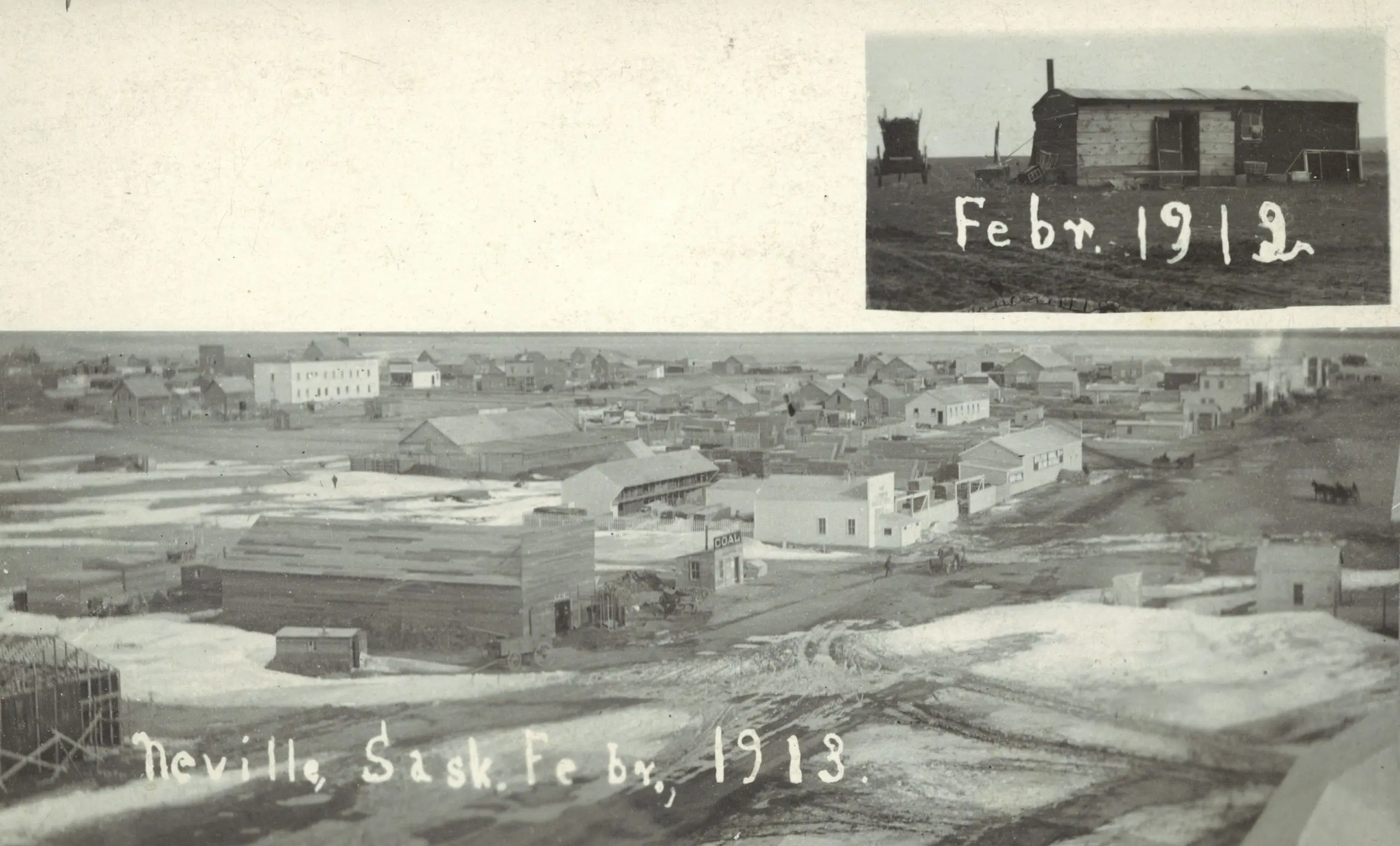 Bird's eye view of Neville, Feb. 1913