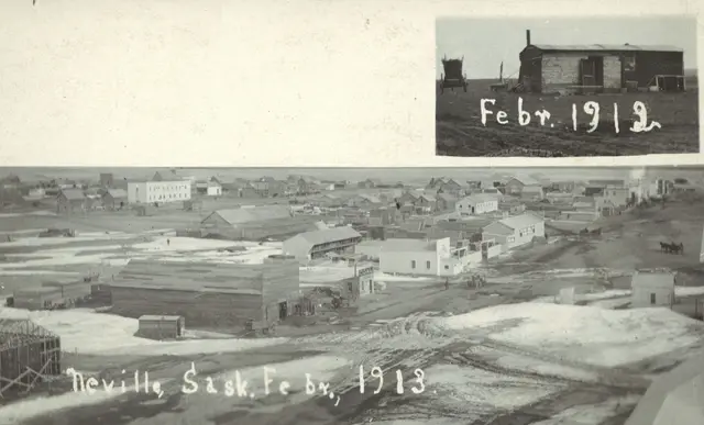 Bird's eye view of Neville, Feb. 1913